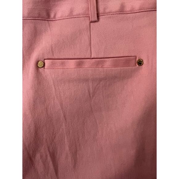 MICHAEL KORS WOMENS BASICS TROUSERS PANTS QUARTZ PINK SIZE 16 COTTON BLEND - Picture 5 of 14